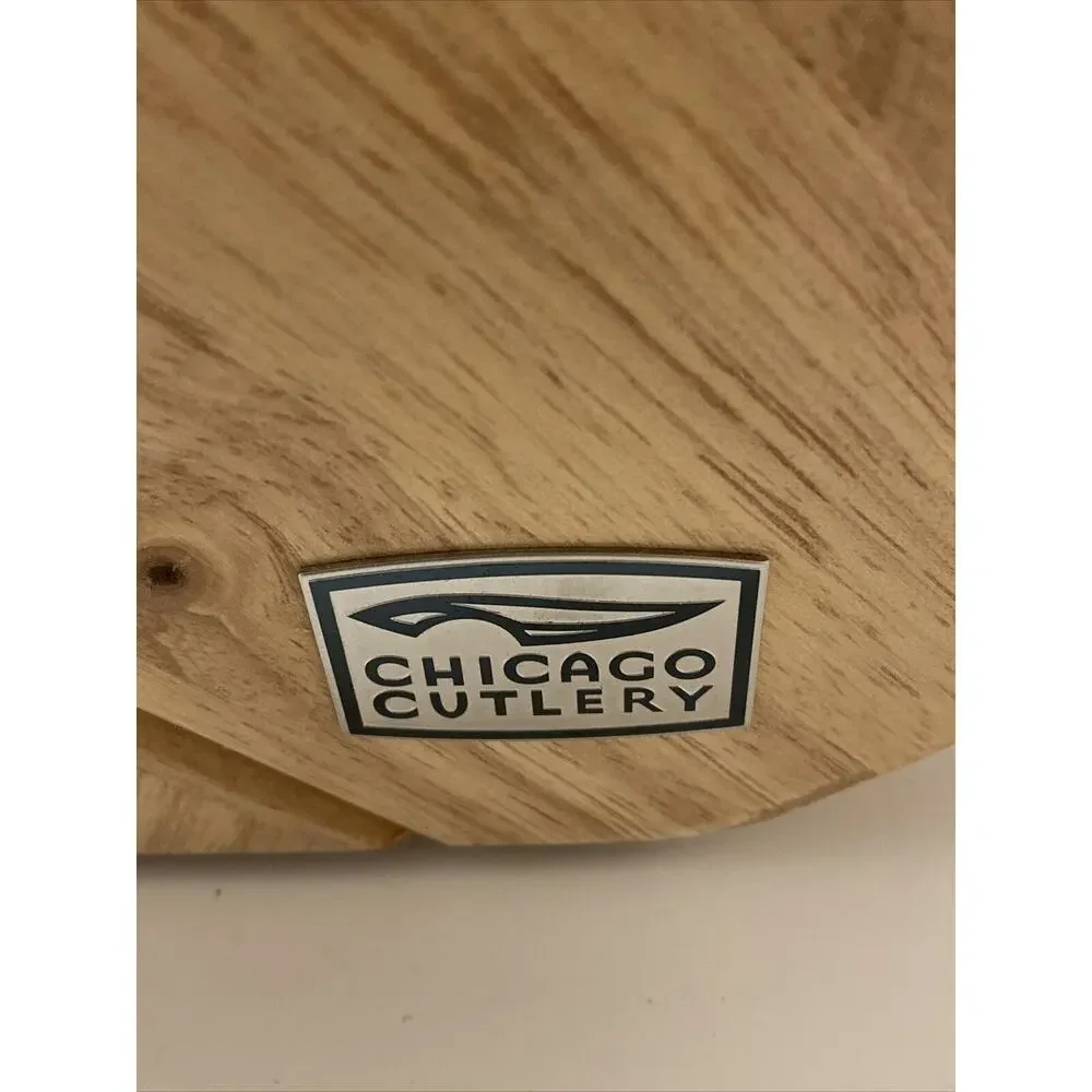 Chicago Cutlery Wooden Knife Block Only No Knives 14 Slots Excellent Condition